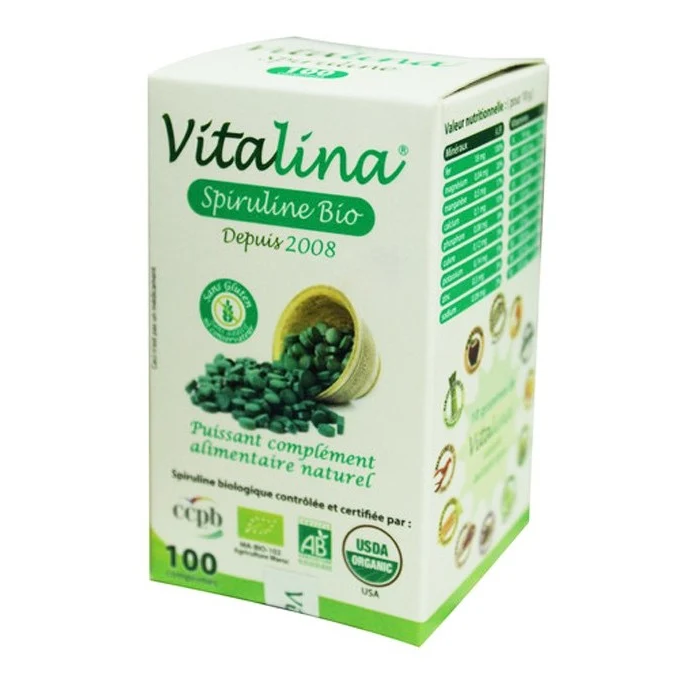 Spiruline en Comprimés 100 comprimés Vitalina